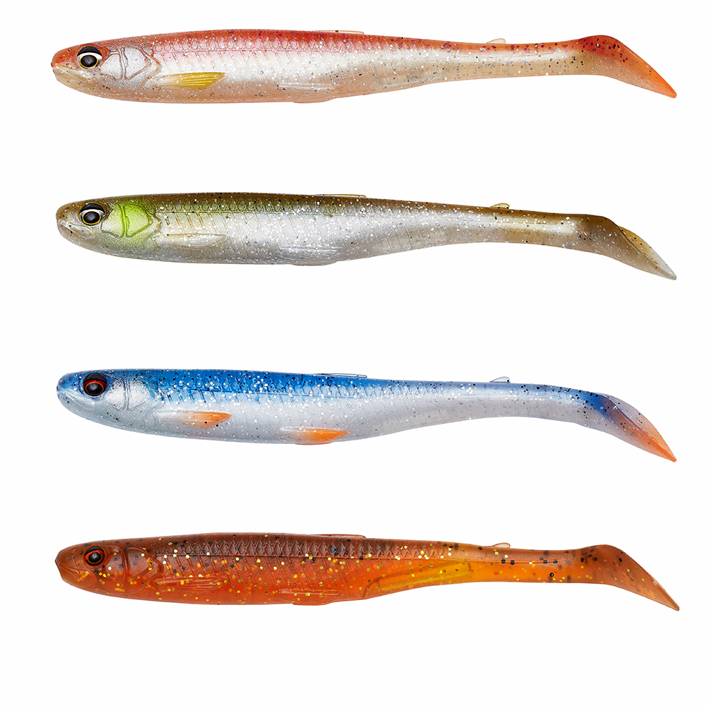 Savage Gear SLENDER SCOOP SHAD 9см 4гр CLEAR WATER MIX (4шт