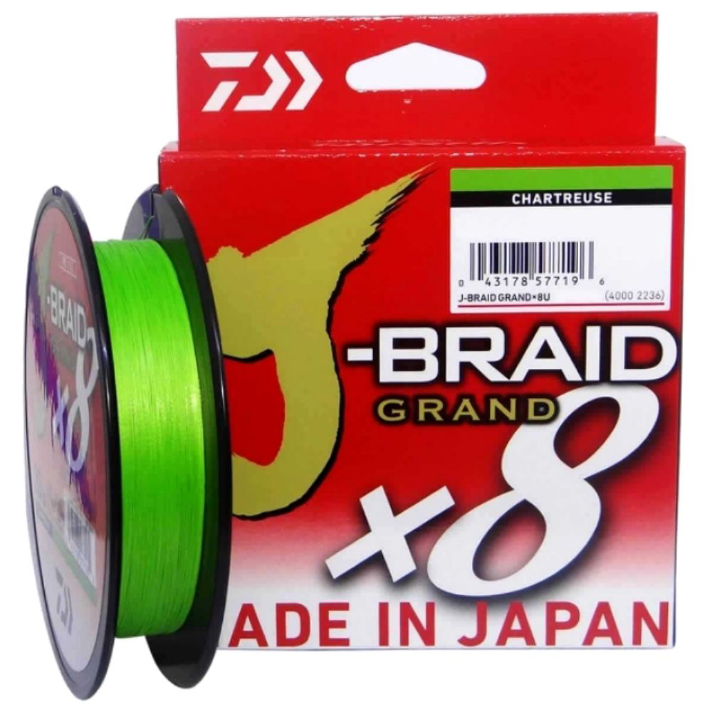 Шнур Daiwa J-BRAID Grand x8 #1.0 (d-0.13mm) Chartreuse 150м