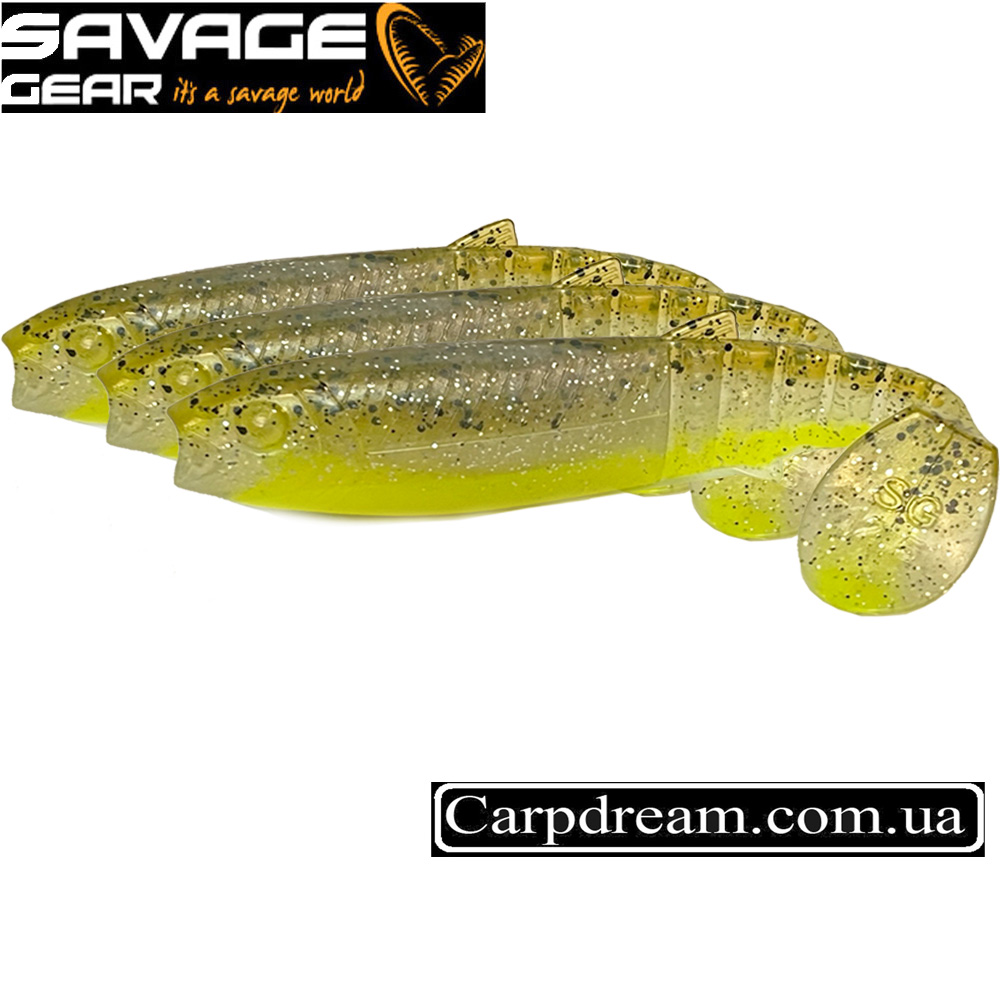 ルアー・フライ GDW-FLAG 255 #008 SPARKLE LEMON Силікон Savage Gear CANNIBAL SHAD GREEN PEARL YELLOW UV (1шт