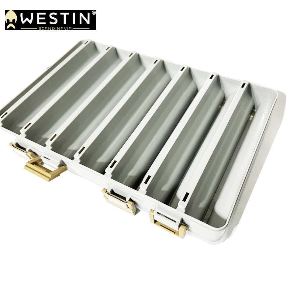 Westin W3 Lure Bag Plus: Borsa Pesca Piccola Con 4 Box E Scomparto Frigo, Zainetto Impermeabile Grigio - 2