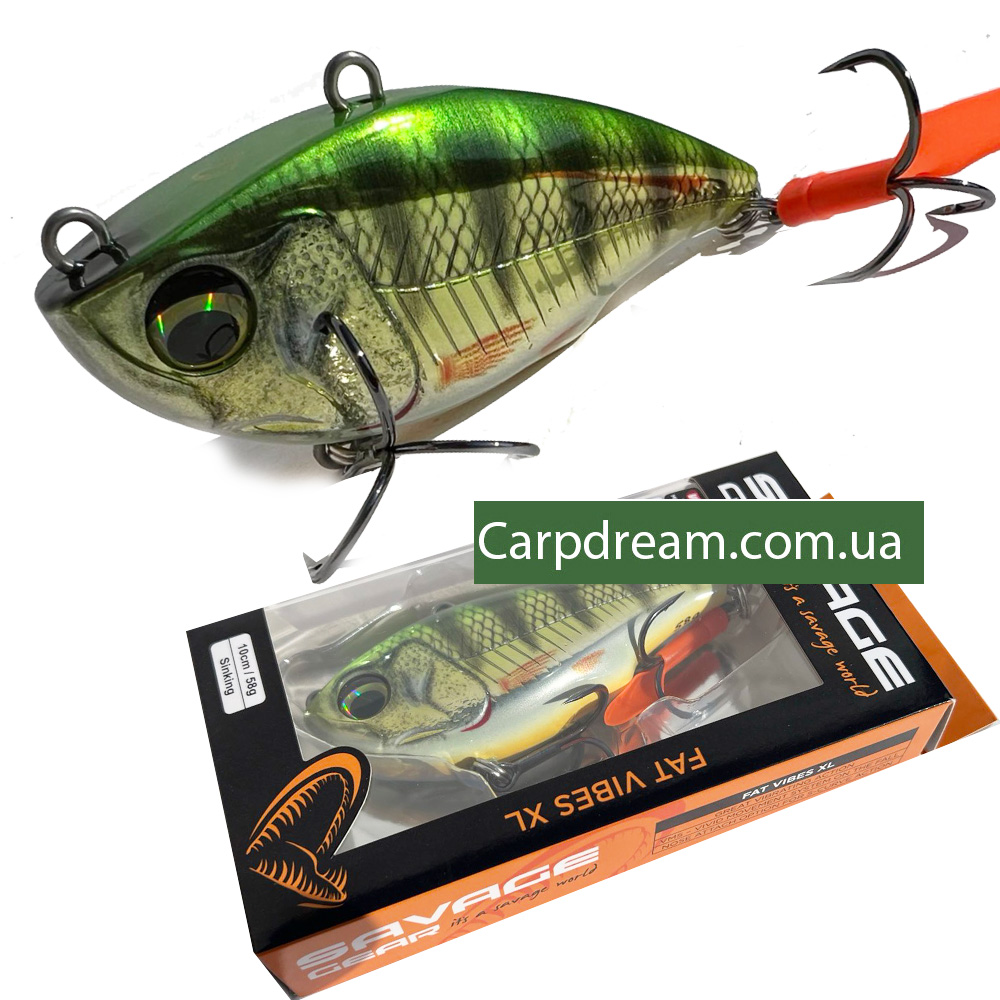 Savage Gear FAT VIBES XL 12.5cm 90g SINKING Perch (1608975